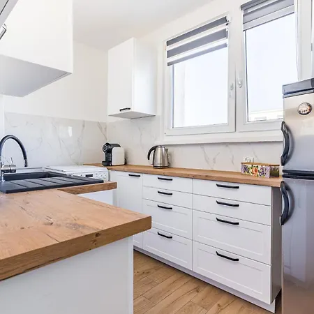 아파트 Malborska Apartament 그단스크